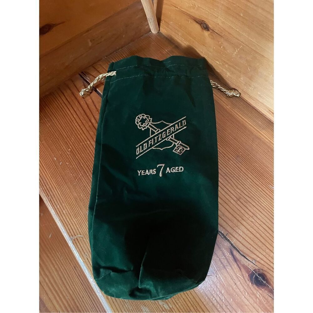 Old Fitzgerald 7 Years Bourbon Whiskey Green Drawstring Bag
